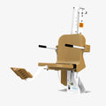 Aqua Creek Admiral F-ADMRL-T white pool lift with a tan seat