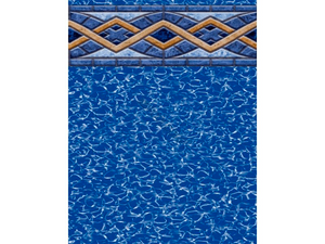 Swimline LI153054LTU25 Liberty pattern 15 ft by 30 ft oval unibead above ground pool liner