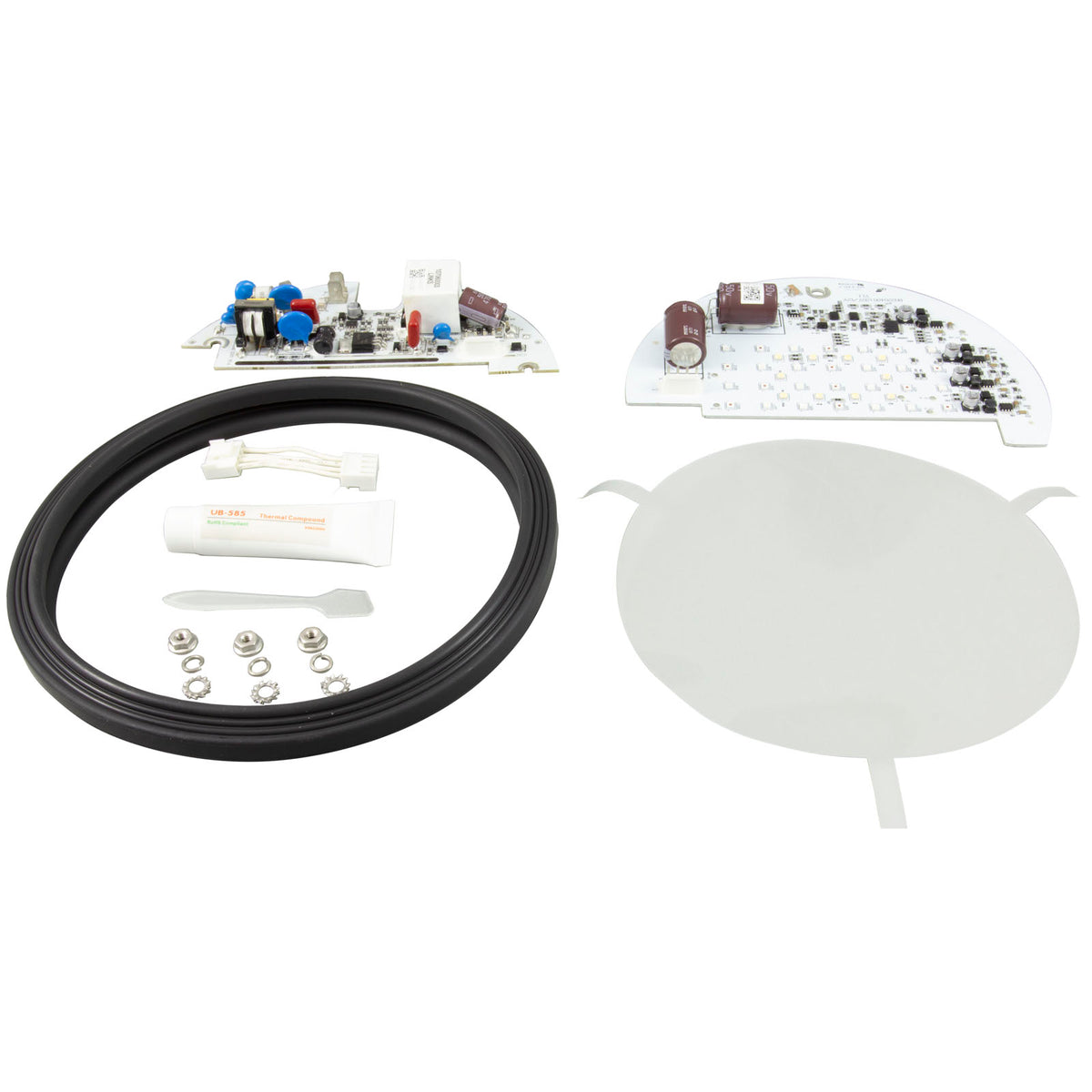 Jandy R0739400 light engine PCB for large LED pool light, light shaping diverge, 120V