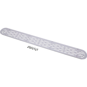 AquaStar 32CDFLNFK101 32 in. white channel drain flat grate suction outlet
