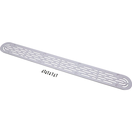 AquaStar 32CDFLNFK101 32 in. white channel drain flat grate suction outlet