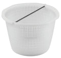 AquaStar SK6 white skimmer basket with stainless steel handle