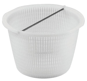 AquaStar SK6 white skimmer basket with stainless steel handle