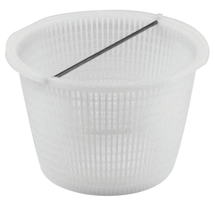 AquaStar SK6 white skimmer basket with stainless steel handle