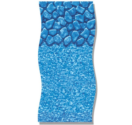 Swimline LI1848BSO25 18' round Boulder Swirl overlap above ground pool liner