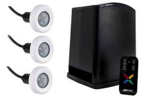 S.R. Smith 3TR-PT-6001 Power Tower kit with three Treo RGB LED pool lights and wireless remote
