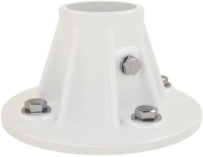 Perma-Cast PF-25-A white Cycolac slide flange for 1.9 inch OD tubing rails
