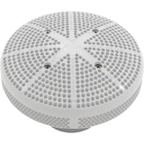 SuperPro 25215-000-000VGB white Hi-Flo suction fitting with 6 inch cover, wall fitting and nut