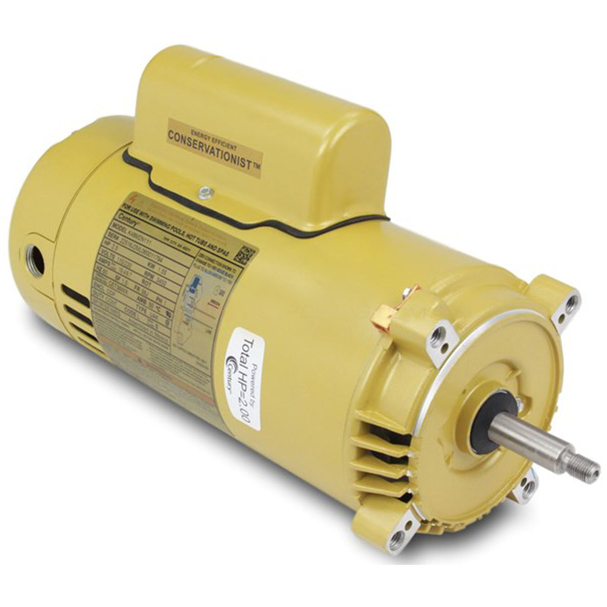 Hayward SPX1615Z1M 2 HP max rate threaded shaft pump motor