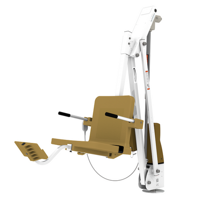 Aqua Creek Mighty 600 ADA Pool Lift, 600 lb, No Anchor, White with Tan Seat, F-MTY600-T