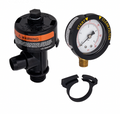 Pentair 98209800 high flow manual air relief valve assembly with pressure gauge