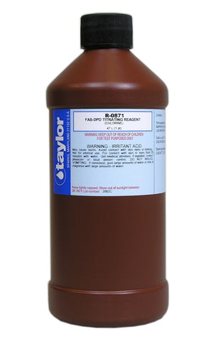 Taylor R-0871-E FAS-DPD titrating reagent, 16 ounce bottle