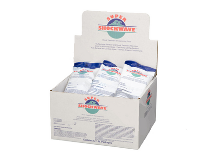 Super Shockwave 73% Cal Hypo Granular Pool Shock, 1 lb Bags, 6 Pack