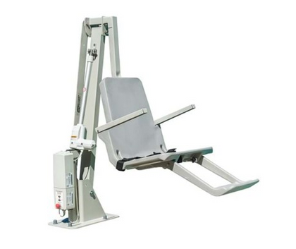 S.R. Smith multiLift2 580-0000N flange mounted ADA pool lift in Gray Mist