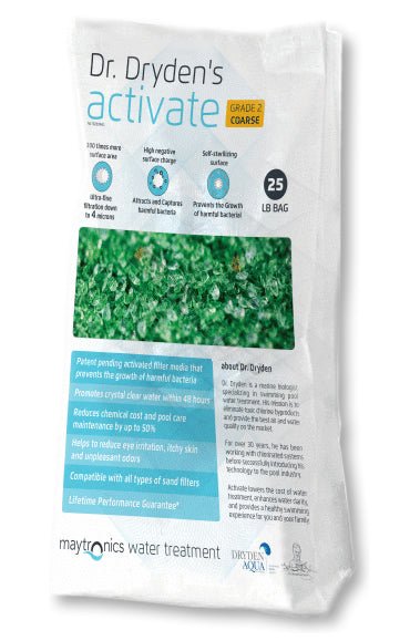 Maytronics Activate A999009 coarse glass filter media, 25 lb bag