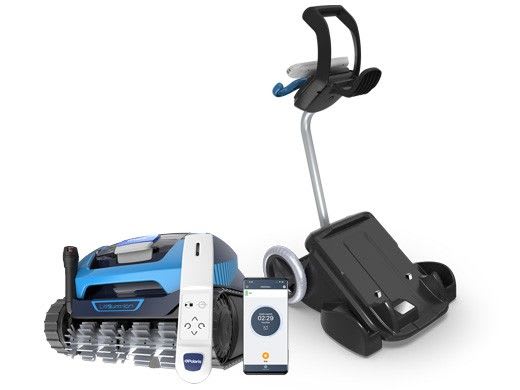 Polaris Freedom+ FFREEDOMP cordless robotic pool cleaner with LiFi remote and charging caddy