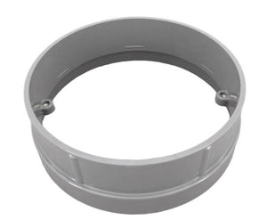 Hayward SPX1084PDGR round skimmer extension collar with brass insert, dark gray