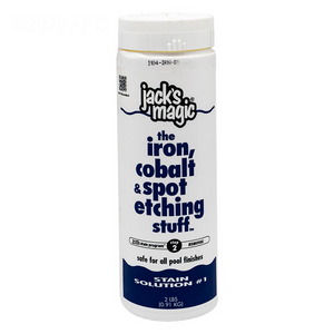 Jack's Magic JMIRON2 Stain Solution #1 iron, cobalt and spot etching stain remover, 2 lb bottle