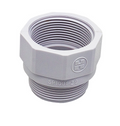 Hayward SPX1091Z9 threaded extension coupling, 1-1/2 in. MIP x FIP, white