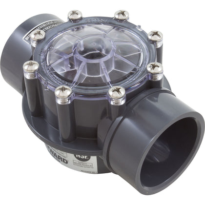 Hayward PSCV2S2DGR 2 in. x 2-1/2 in. straight PVC check valve, gray