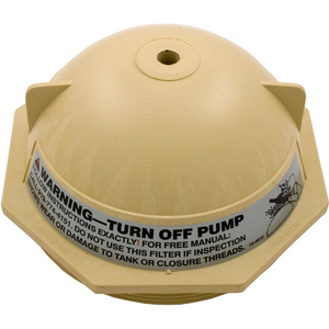Pentair PacFab 154559Z tan 6 inch V thread closure for TR Triton sand filter