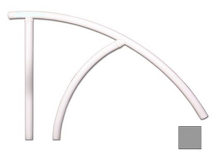Saftron TRTD-144-G Triton Series return to deck handrail in gray, 44 in. by 36 in.