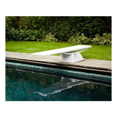 S.R. Smith 8 ft Salt Jump System diving board, spring and stand in pewter gray