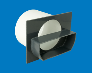 Stegmeier FMDEA end adapter fitting for the Flowmaster commercial deck drain