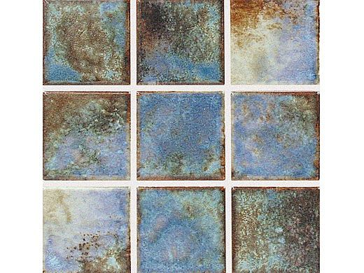 National Pool Tile Martinique Series pool tile in Ocean Blue 2x2, MARF233