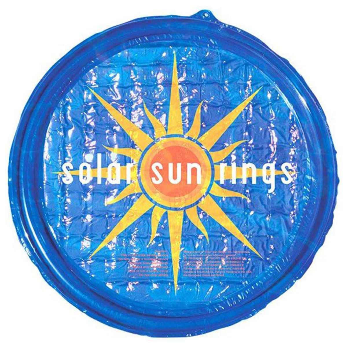 Blue sunburst Solar Sun Ring, 5 foot diameter, without water anchor