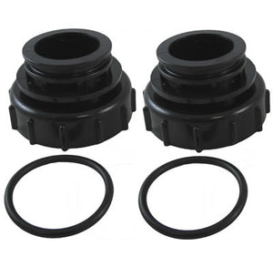 Pentair 270100Z valve adapter kit, 2 in by 2.5 in black slip bulkhead