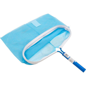 Pentair Rainbow R121106 heavy duty leaf rake with blue mesh bag