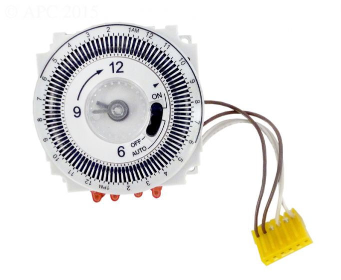 Hayward GLX-TROL-TIMER 24 hour replacement timer for AquaTrol RJ, 120 V 60 Hz