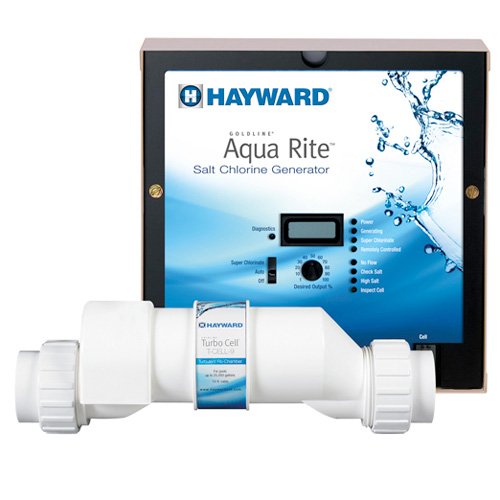 Hayward W3AQR9 AquaRite complete salt chlorination system for pools up to 25,000 gallons