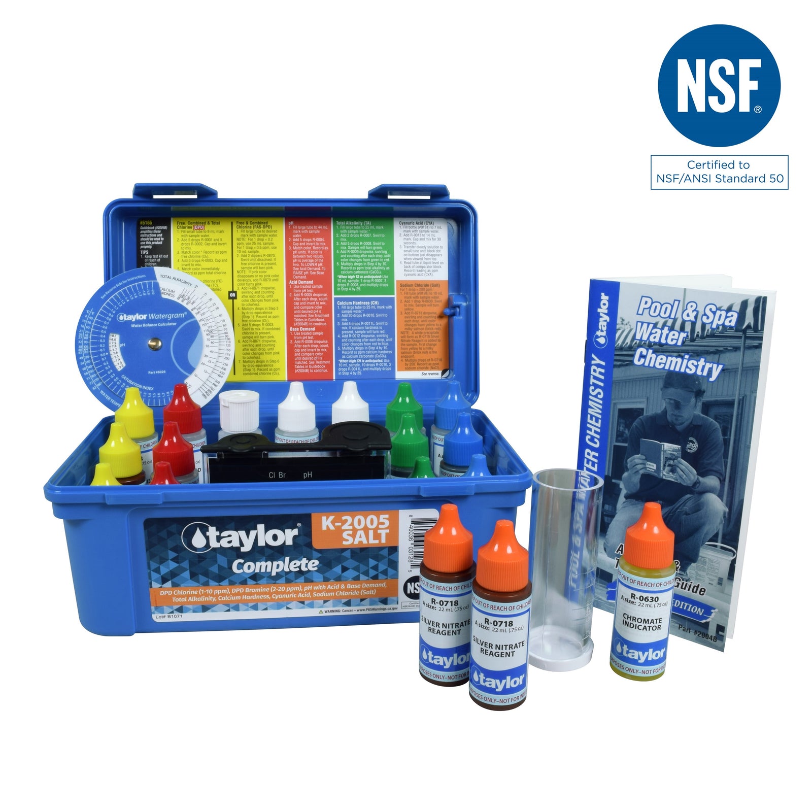 Taylor K-2005-SALT complete pool water test kit