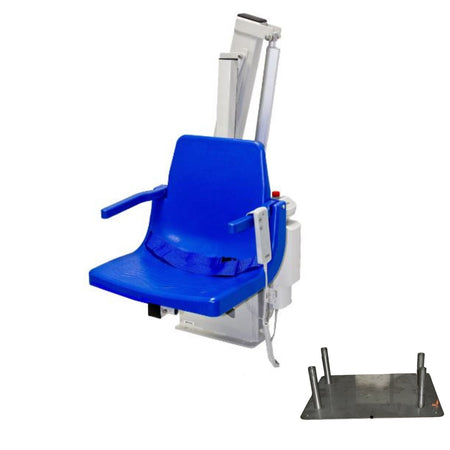 Global Pool Products H-300 ADA pool access lift with new construction 4-point anchor, H300QPA
