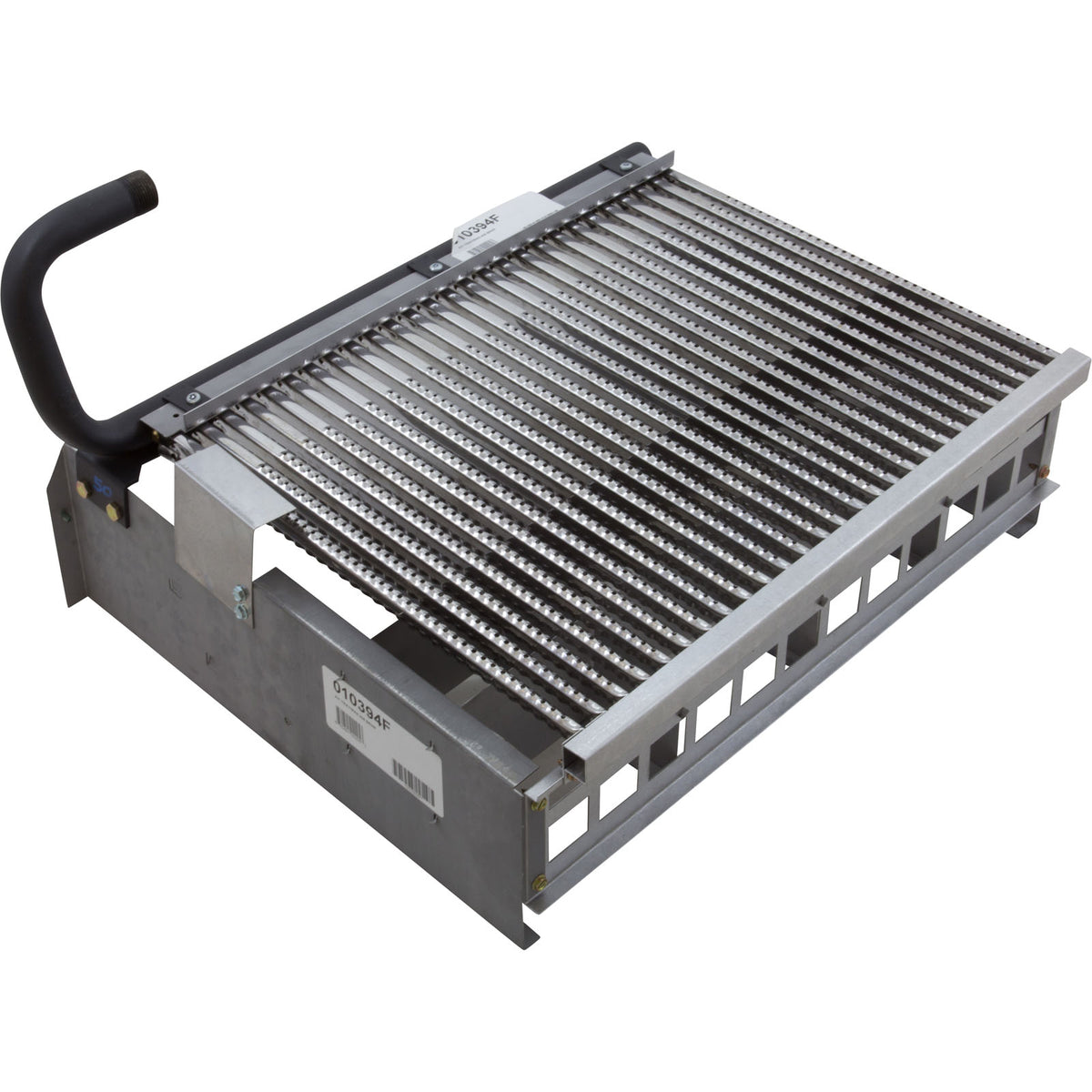 Raypak 010394F burner tray with burners for the 406A pool heater