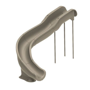 Global Pool Products SW17 pool slide in Sand, left turn, GPPSSW17-SAND-L