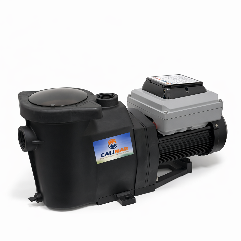 CaliMar CMARVSP3.0 3HP variable speed pool pump with 2 in. threaded ports, black