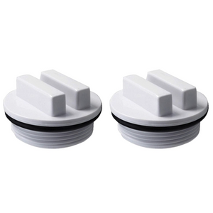 1-1/2 inch threaded pool winterizing plug with o-ring, 2 pack