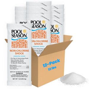 Pool Season Non-Chlorine Shock, case of twelve 1 lb bags