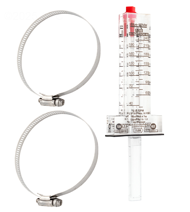 Blue-White Industries F-30300P F-300 Series 3 inch PVC flow meter