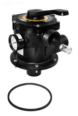 Jacuzzi DVK-7 39262803R seven position multiport backwash dial valve, bolt on style