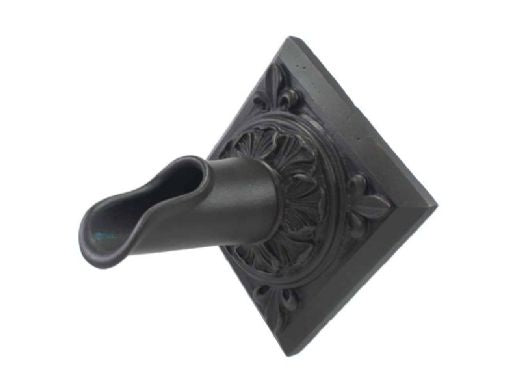 Black Oak Foundry S52-A-ORB diamond oak leaf scupper, oil rubbed bronze finish