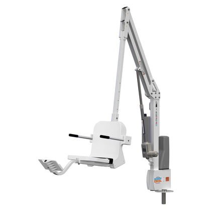 Aqua Creek Scout Excel ADA Pool Lift, 375 lb, No Anchor, White with White Seat, F-SCTXL-W