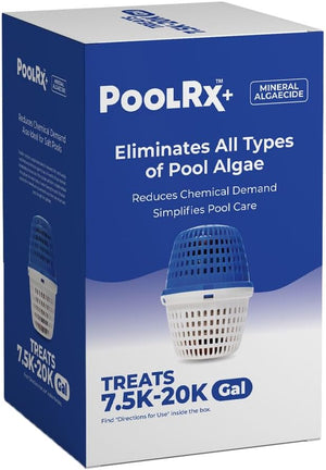 PoolRx 331001 +Plus Blue/White mineral algaecide unit for 7.5K to 20K gallon pools