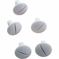 Pentair LLC55PM gray plastic wheel screws for the Legend Platinum cleaner, 5 pack