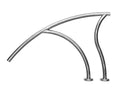 S.R. Smith DR-D3D50065-MG 50 in. marine grade stainless Designer Series deck to deck return stair rail