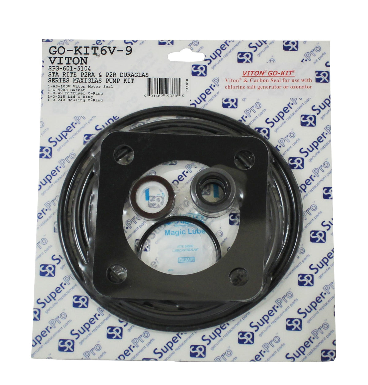 SuperPro GO-KIT6V-9 Viton gasket and O-ring kit for Sta-Rite pumps