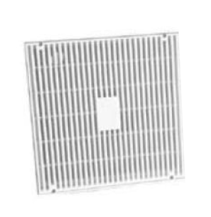Neptune Benson Lawson Aquatics 18 in. by 18 in. white flat drain grate